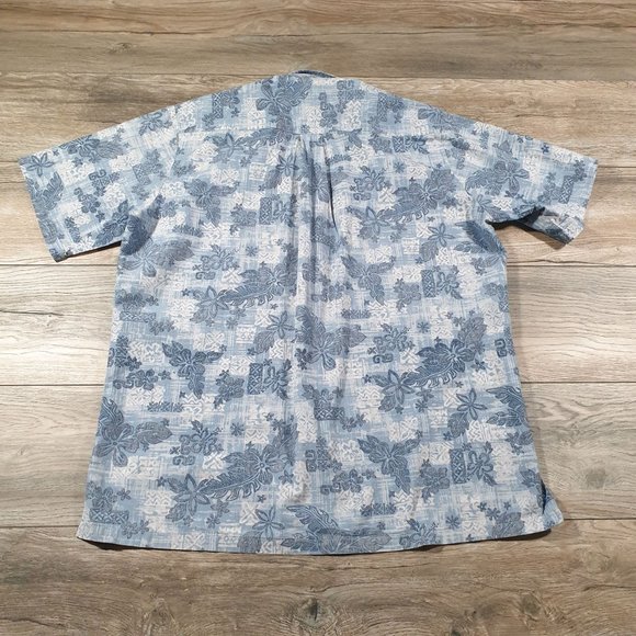 Two Paddles Men Short Short Sleeve Hawaiian Vacation Blue Beach Boho Casual - Picture 7 of 9